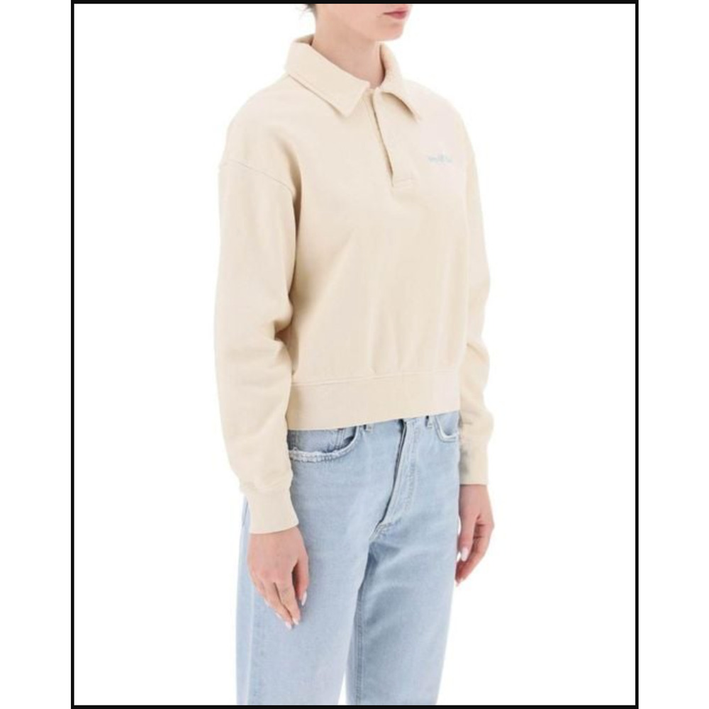 Sporty & Rich Rizolli Crop Sweatshirt - Size Small - NWOT - Color Ivory